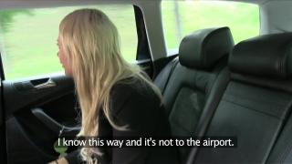 Fake Taxi - Pretty Blonde Heading to Airport gives Cabbie Head instead 5