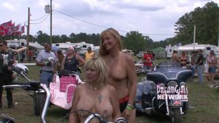 Biker Chicks Gets Naked at a Rally 12