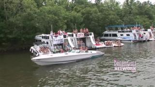 Hot Girls get Naked and Party on Top of a Houseboat 9