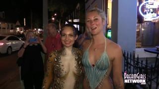 Hot Girls at Fantasy Fest Party and Flash 1