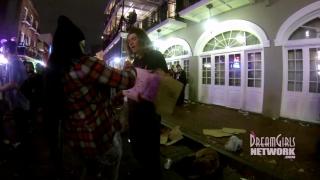 Two Girls Dragged off the Street Show Pussy at Mardi Gras 1