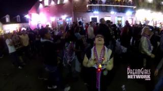 Two Girls Dragged off the Street Show Pussy at Mardi Gras 9