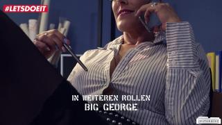 Dirty German MILF Secretary Gets Pleased by BBC in Hot Interracial Action 2