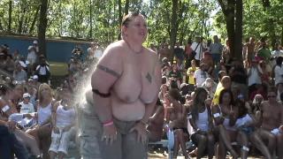 Wet T Shirt Contest at a Nudist Resort 1