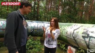 Beautiful German Teen Gets Seduced and Banged in the Forest - #LETSDOEIT 4