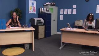 Interracial Orgy in the Office for two very Slutty Secretaries 3
