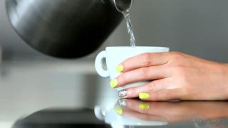 European Teen Fingers herself in the Kitchen while Boyfriend is away 2