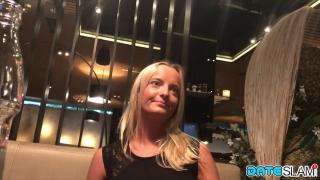 Horny Blonde Euro Slut Begs for Cum in her Mouth 4