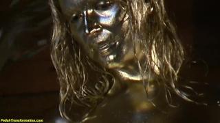 Gold Metallic Painted Babe 3