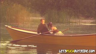 Squirting Beauty Banged in a Small Boat outside in Public 4