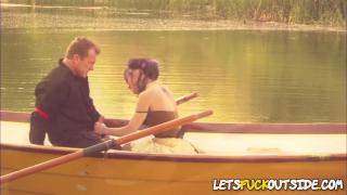 Squirting Beauty Banged in a Small Boat outside in Public 7