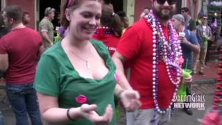 Daytime Tit Flashing at Mardi Gras 6