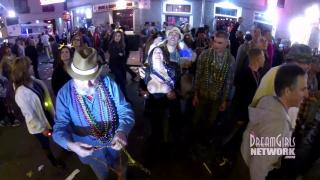 Home Video of Wild Mardi Gras Street Party