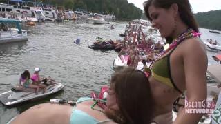 Girls Partying Hard and Flashing Lake of the Ozarks 1