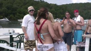 Girls Partying Hard and Flashing Lake of the Ozarks 9