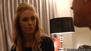 Beautiful Blonde Siren with Big Hooters Nicole Aniston Giving Blowjob 1