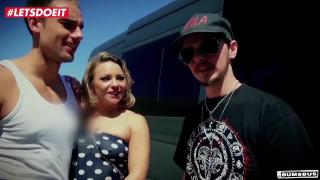 LETSDOEIT - German Blonde d to Orgasm on Bus 4