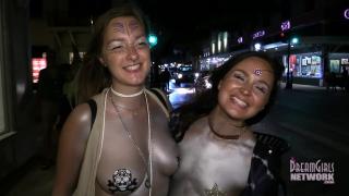 MILFs and College Girls all Bodypainted at Fantasy Fest 1
