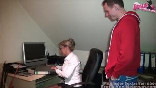 Die Nuttige Chefin - Female Boss wants Young Big Cock for Hot Office Sex 1