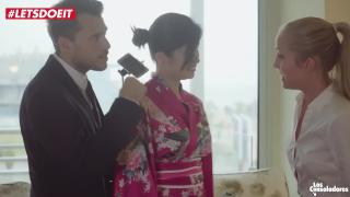 LETSDOEIT - Hot Couple Fucks Tiny Asian on Vacation 3