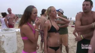 Coeds Flash Perky Tits at Spring Break Wet T Contest 6