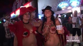 Body Painted Milf's Roam Streets at Swinger Party 1