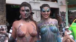 Daytime Festival Body Painted Hotties 7