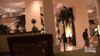 Horny Girl Fingers herself in Hotel Lobby in Key West 7