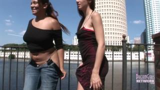 Two Hot Latinas Flashing Downtown in Broad Daylight 12