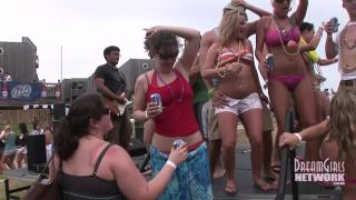 Beach Party Coeds Dance and Flash Tits in Texas 5