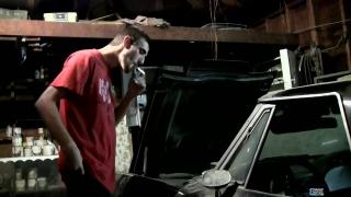 Duke Corvette Wanks his Cock in the Garage 1