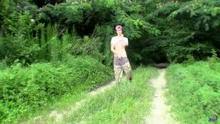 Sean Wanks his Big-cock in the Middle of the Forest 3