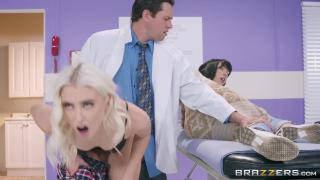 Brazzers - Tiny Blonde Chloe Cherry goes for a Checkup and Gets Drilled 3