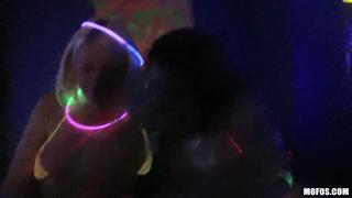 Mofos - Abby and Layla having a Foursome under the Blacklight 4