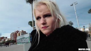 Mofos - Rossella Drops to her Knees for a Sloppy Blowjob in Public 5