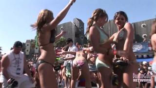 Bikini Bash with Coeds Dancing and Flashing 8