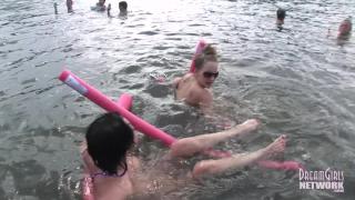 Hot Coeds Hang out Topless at Party Cove 10