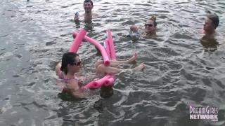 Hot Coeds Hang out Topless at Party Cove 12