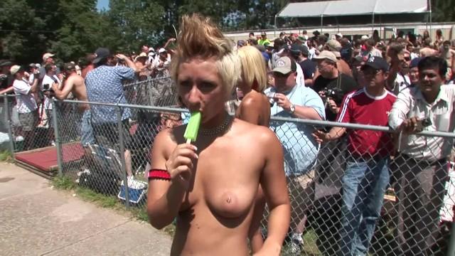 Naked Strippers Cool off with Popsicle's Nudes a Poppin - 1