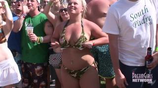 Bikini Clad Coeds Dance and Flash at Daytime Party 11