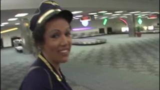 Cougar Stewardess Railed by Black Dick 3