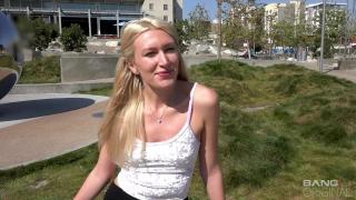 Russian MILF Angelina Bonnet Flashes her Tits in Public 2