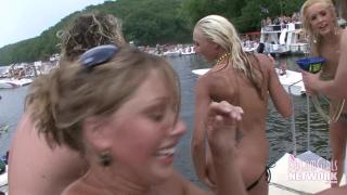 Wild Boat Party with Naked Chicks Licking Pussy 3