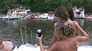 Wild Boat Party with Naked Chicks Licking Pussy 6