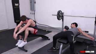 Colby Chambers Pounds Ty Mitchell's Ass in a Gym Bareback CUMS TWICE!!!! 1