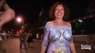 Awesome Body Paint at Swinger Street Party 4