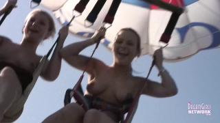 Two Hot Blondes Parasail Naked then Pee Afterward 10