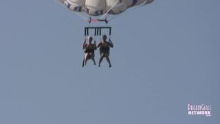 Two Hot Blondes Parasail Naked then Pee Afterward 8
