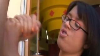 Latina with Glasses Fast Handjob 11