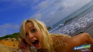 Busty Blonde Teen Gets all Holes Fucked by Lost Tourist on the Beach 6